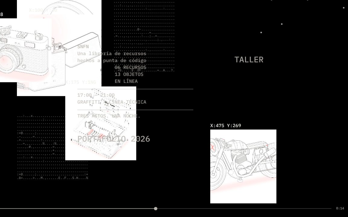 Montaje: Photos + words → animated collage