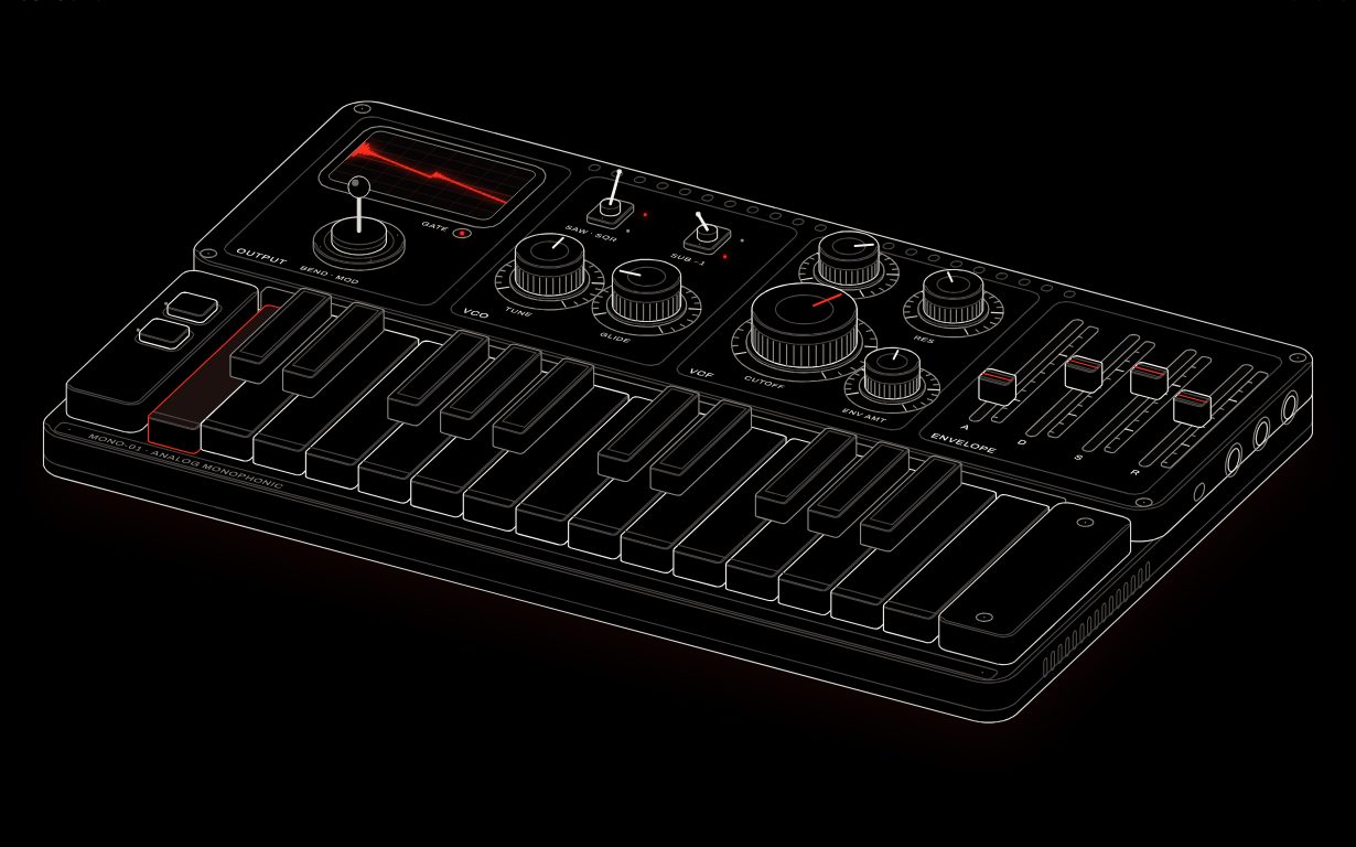 MONO-01: A synth that really plays